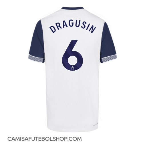 Camisa de time de futebol Tottenham Hotspur Radu Dragusin #6 Replicas 1º Equipamento 2024-25 Manga Curta